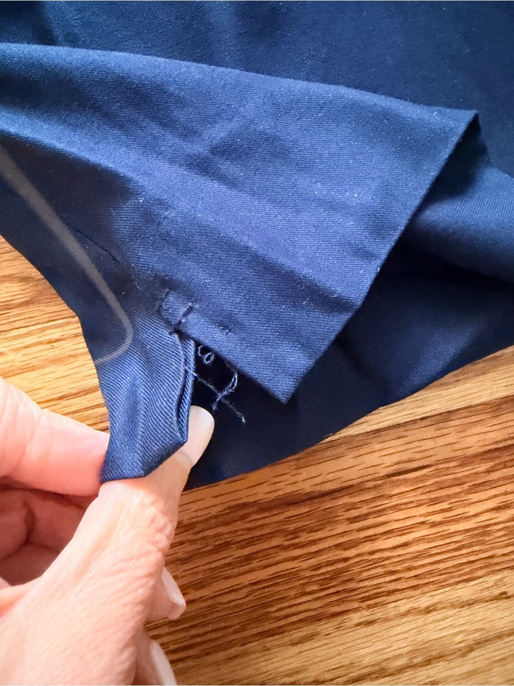 Madewell Harlow Navy Wide-Leg Pleated Dress Pants - Picture 11 of 12